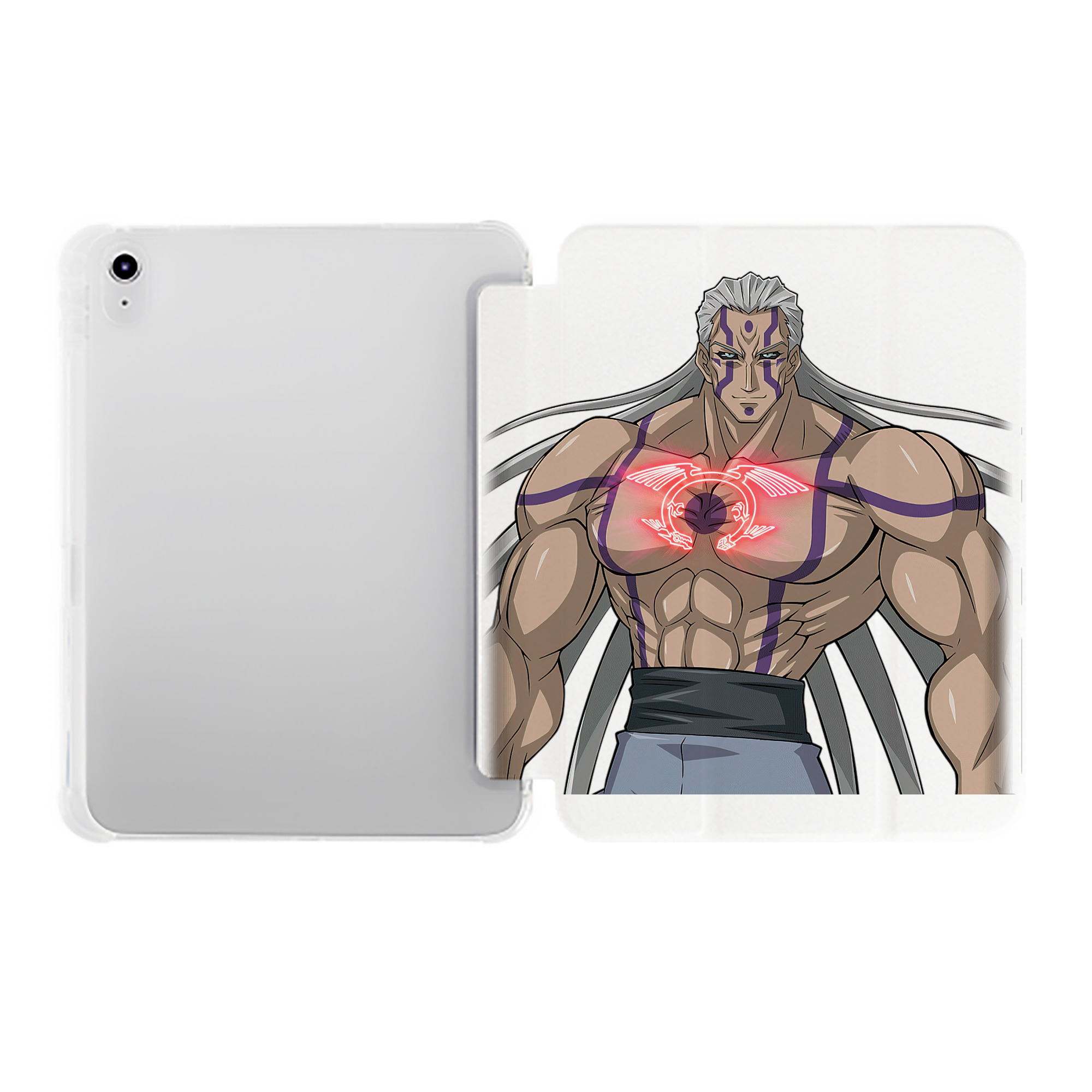 （画像用） 遊☆戯☆王 Yu-Gi-Oh! IPad ケース ペン収納付き 三つ折りスタンド PUレザー×シリコン 対応機種9.5/10.5/10.9インチ